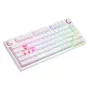 SAVIO PHENIX WHITE teclado mecánico inalámbrico, Gateron Red Pro, ABS