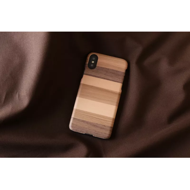 Funda para smartphone man and wood para iPhone X/XS — funda protectora negra