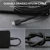 AUKEY CB-AL05 cable de nailon Lightning a USB-A MFi, 2 m, negro