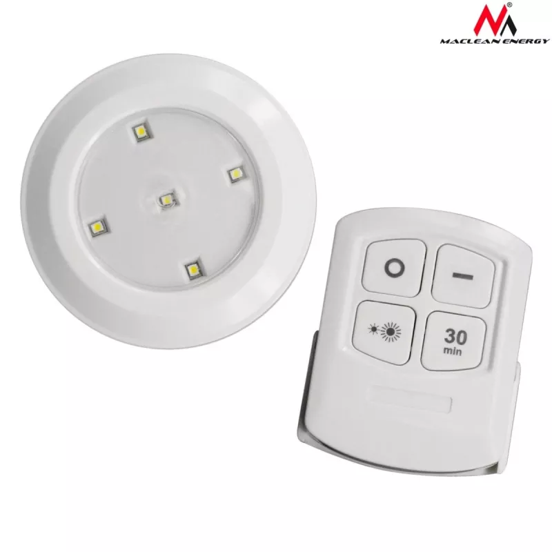 Set de lámparas LED con mando a distancia Maclean Energy MCE165, pilas AAA, 6 uds. en el set