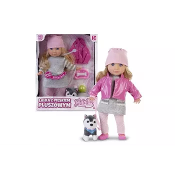 Muñeca Artyk Natalia con perro de peluche 35 cm, Artyk 121661