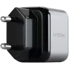 Cargador para dispositivos móviles Satechi ST-UC30WCM-EU — cargador universal de CA para interior con 1× USB-C, Negro/Plateado