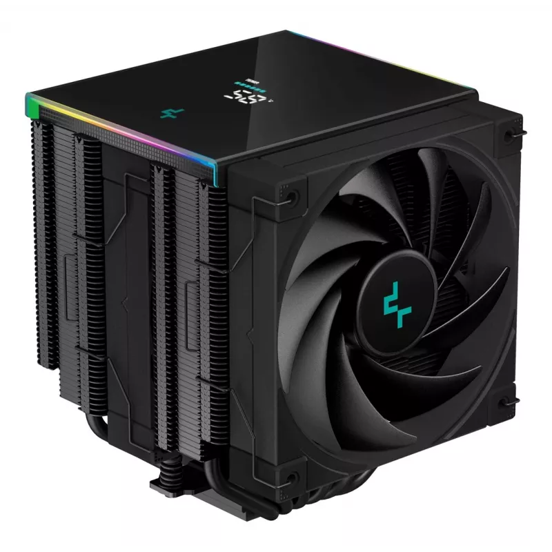 Disipador de aire para procesador DeepCool AK620 DIGITAL 12 cm Negro 1 unidad