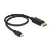 Cable Mini DisplayPort a DisplayPort DeLOCK 83984 0,5 m negro