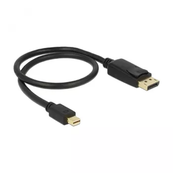 Cable Mini DisplayPort a DisplayPort DeLOCK 83984 0,5 m negro