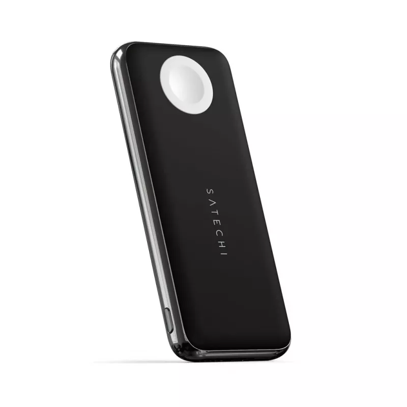 Batería externa inalámbrica Satechi Quatro ST-UC10WPBM, 10000 mAh, negra