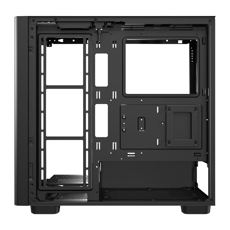Caja de ordenador DarkFlash DS900G (negra) — Mid-Tower compatible ATX, ventana lateral de cristal templado