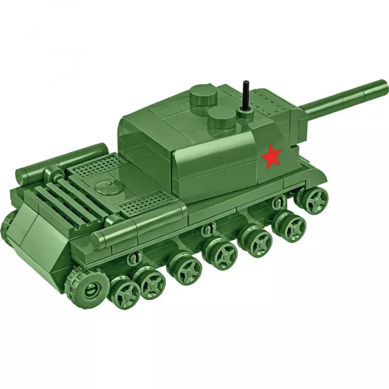 Set de construcción Cobi ISU 152 – temática Segunda Guerra Mundial, 135 piezas, verde