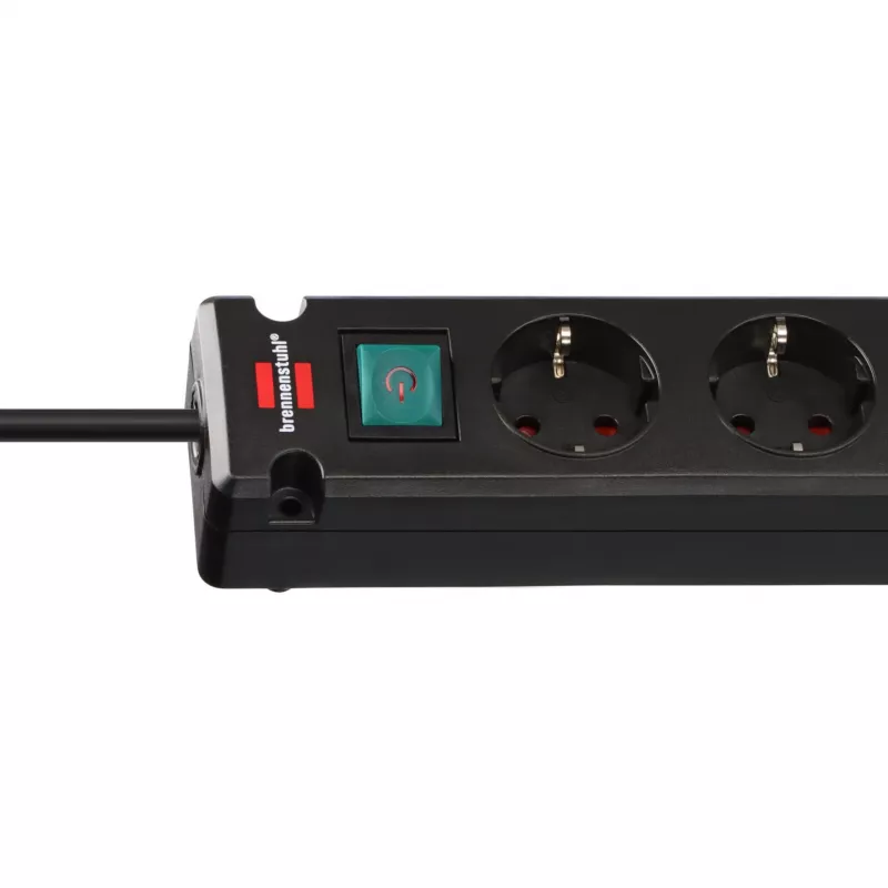 Regleta Brennenstuhl Bremounta, 5 tomas, 2x USB-C, 3 m, negra