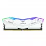 DIMM 32 GB DDR5-6000 (2x 16 GB) kit dual, memoria RAM blanca, FF4D532G6000HC38ADC01, Delta RGB, INTEL XMP