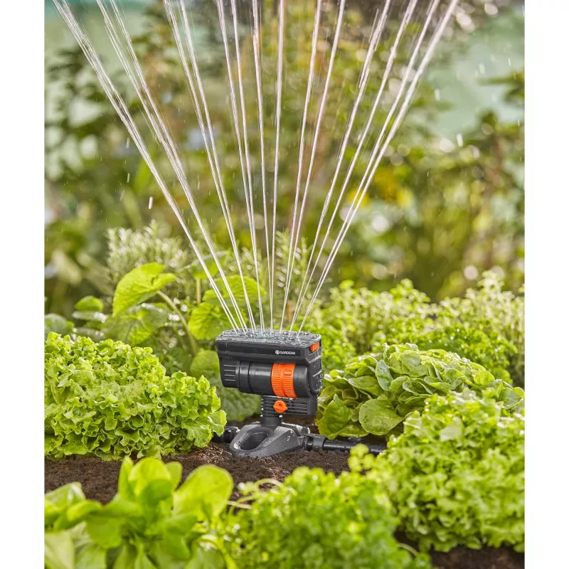Aspersor de agua oscilante Gardena 13325-20 negro 1 ud.