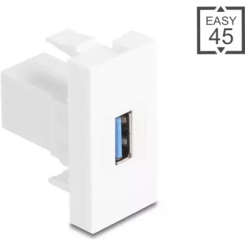 Módulo USB Type-A de 5 Gbit/s DELOCK Easy 45 — conector hembra Type-A a Type-A, 5 Gbit/s