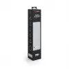 Alfombrilla de ratón gaming SAVIO Turbo Dynamic XL — gris, 900×400 mm, 3 mm de grosor, superficie de tela antideslizante cosida