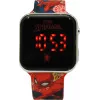 Reloj de pulsera LED con calendario Spiderman