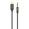 Baseus Yiven cable de audio USB-C a minijack 3,5 mm, 1,2 m (negro)