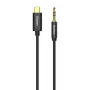 Baseus Yiven cable de audio USB-C a minijack 3,5 mm, 1,2 m (negro)