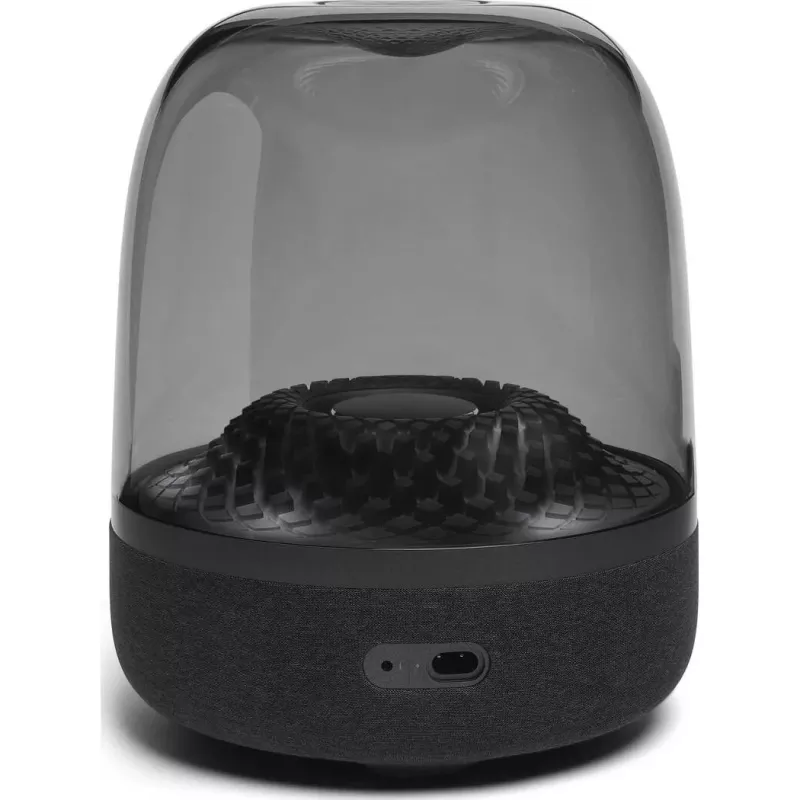 Altavoz portátil inalámbrico Harman/Kardon Aura Studio 4 — 100 W, 3 altavoces, 45–20000 Hz, negro/transparente