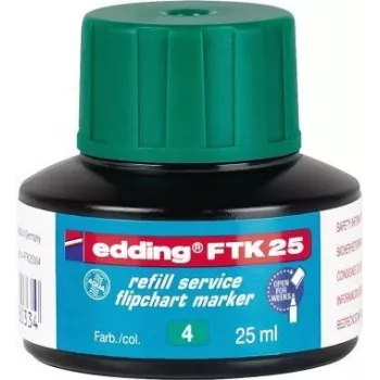 Recarga para rotulador Edding FTK 25 verde 25 ml compatible con Edding 380/383