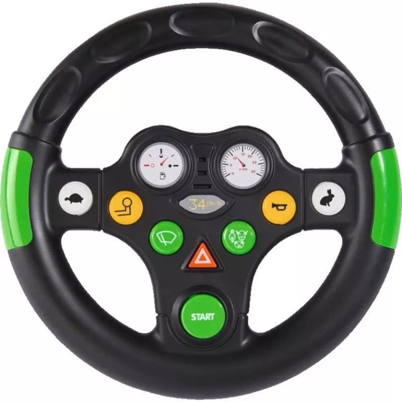 Accesorio de rueda sonora para correpasillos Simba‑Dickie BIG 800056488 — negro/verde, para niños de 3–7 años, 450 g