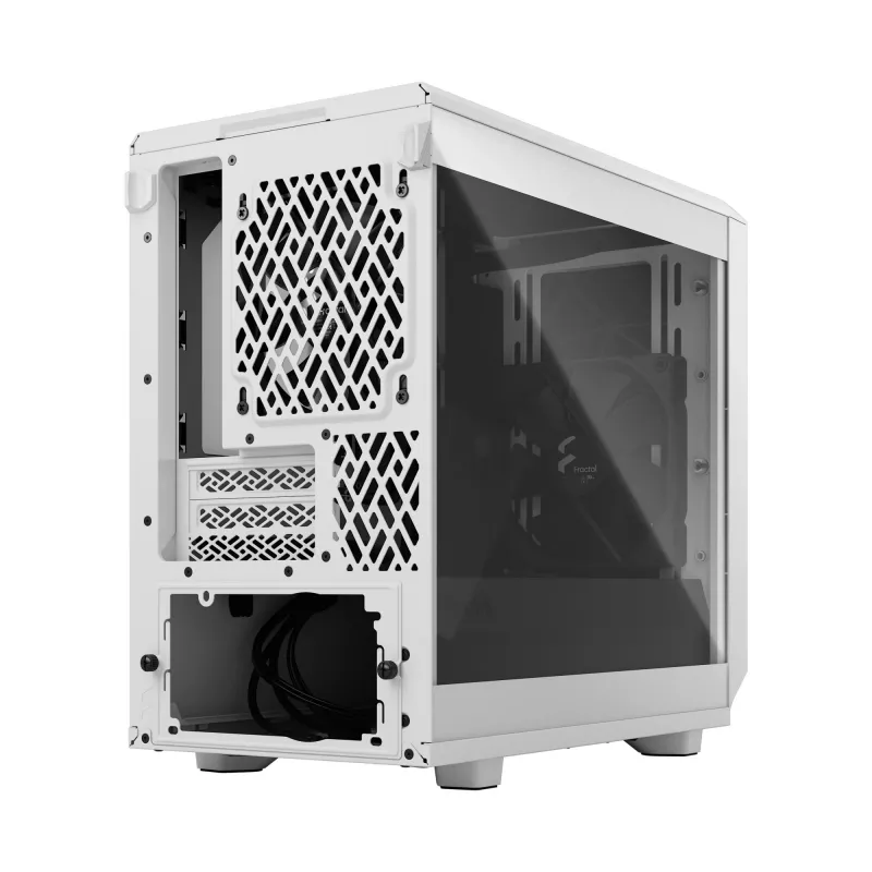 Fractal Design Meshify 2 Nano - Torre Mini-ITX (cristal templado) - sin fuente de alimentación (ATX) - blanco - USB/audio (FD-C-MES2N-02)