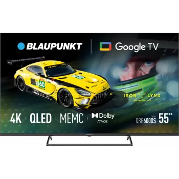 Blaupunkt televisor QLED | 55QBG6000S | 55 | Smart TV | Google TV | negro