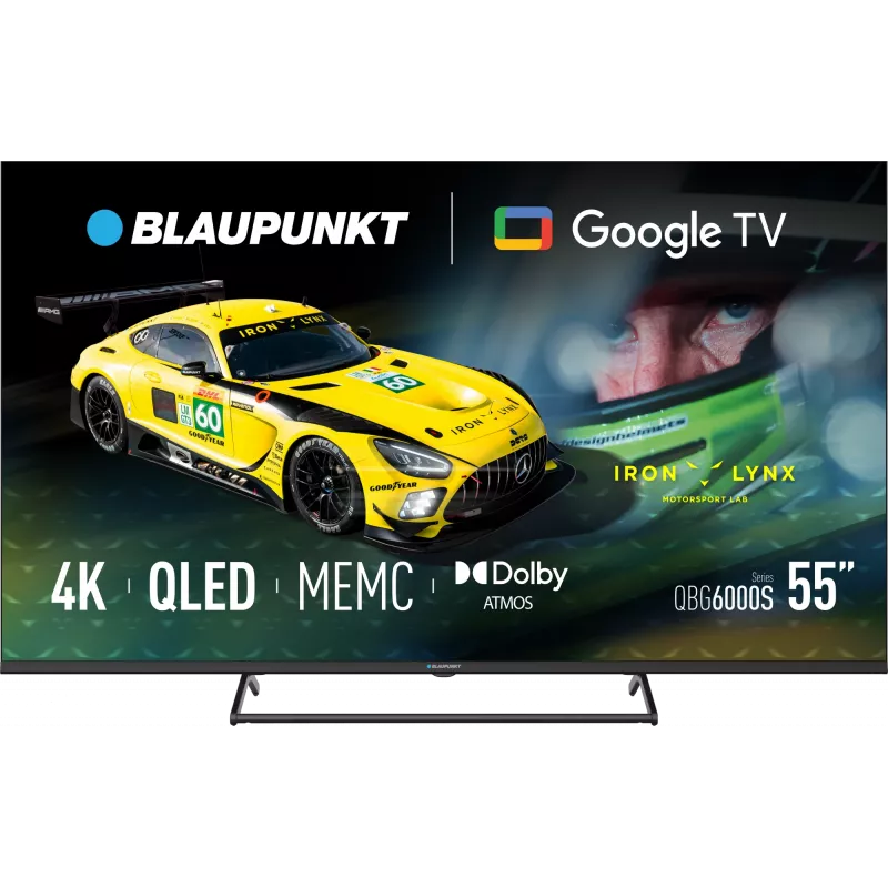 Blaupunkt televisor QLED | 55QBG6000S | 55 | Smart TV | Google TV | negro