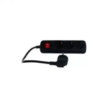 Protección contra sobretensiones REV 512371555 Negro 3 tomas AC 250 V