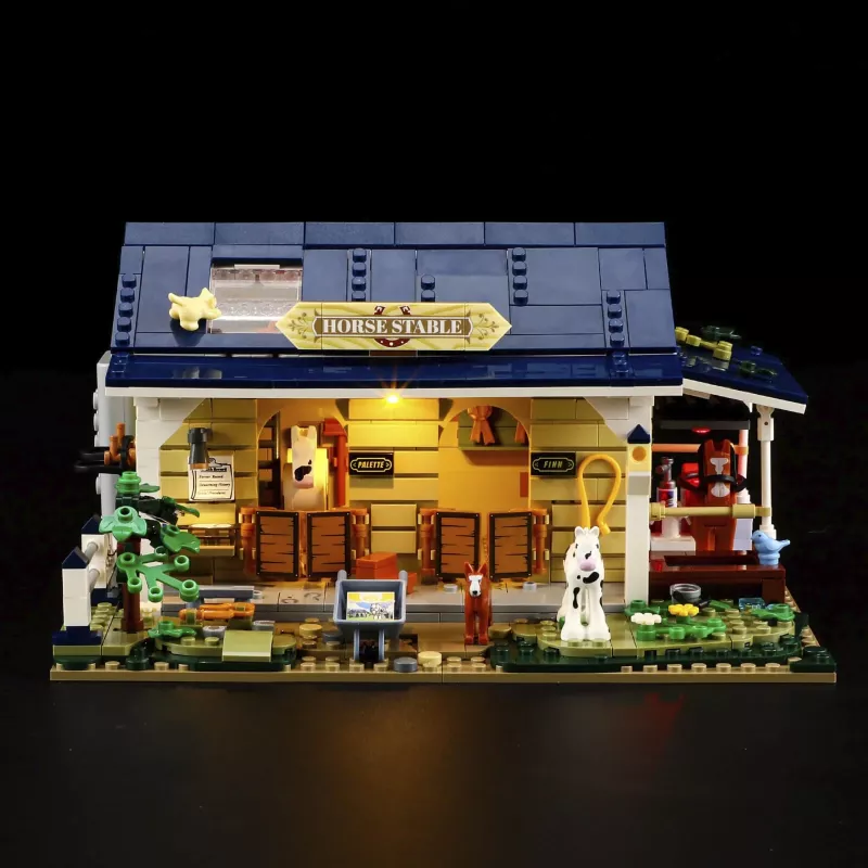 Lumibricks Pferdestall, juguete de construcción