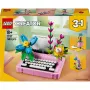 LEGO CREATOR 3 en 1 31169 Máquina de escribir de flores