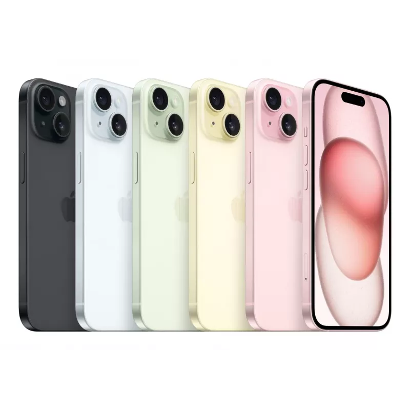 Apple iPhone 15 15,5 cm (6,1) Dual SIM iOS 17 5G USB Type-C 256 GB amarillo