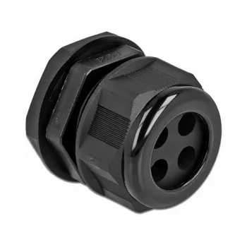 Prensaestopas DeLOCK 60383 negro plástico 2 uds.