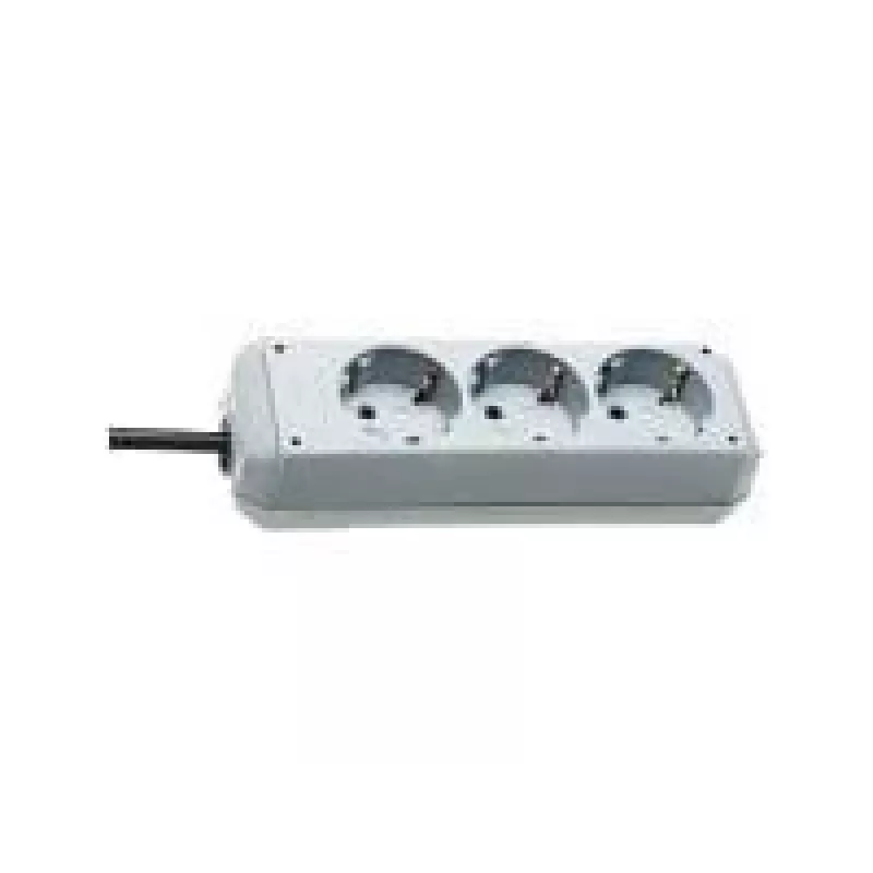 brennenstuhl Eco-Line - Regleta de enchufes - Tomas de salida: 3 - Cable de 1,5m - blanca (1158610015)