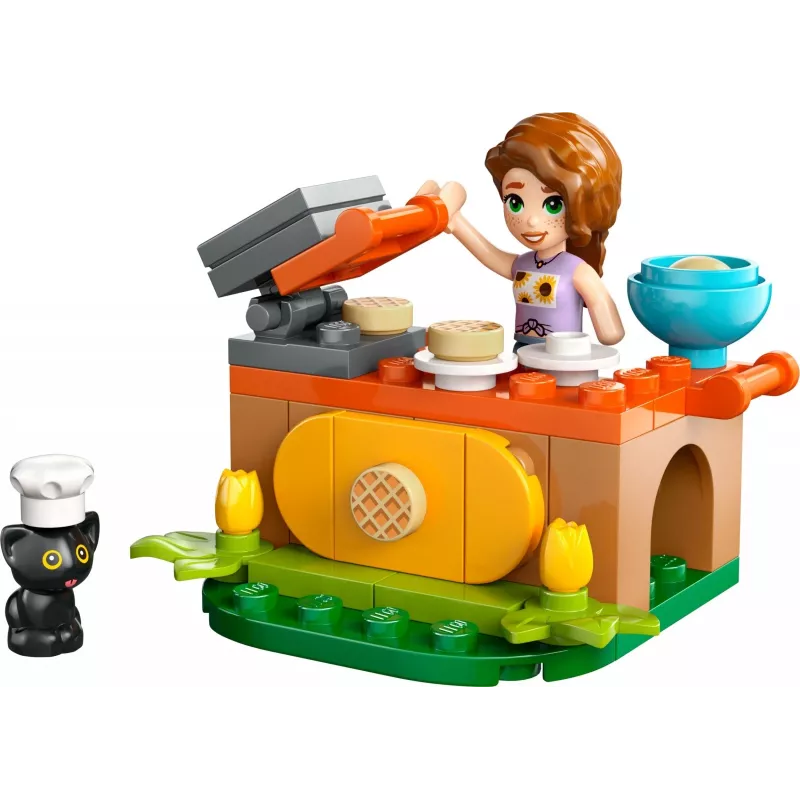Juguete de construcción LEGO Friends 30696 Autumn's Waffle Stand, set pequeño, incluye minifiguras