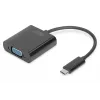 DIGITUS DA-70853 adaptador USB-C a VGA, Full HD 1080p, negro