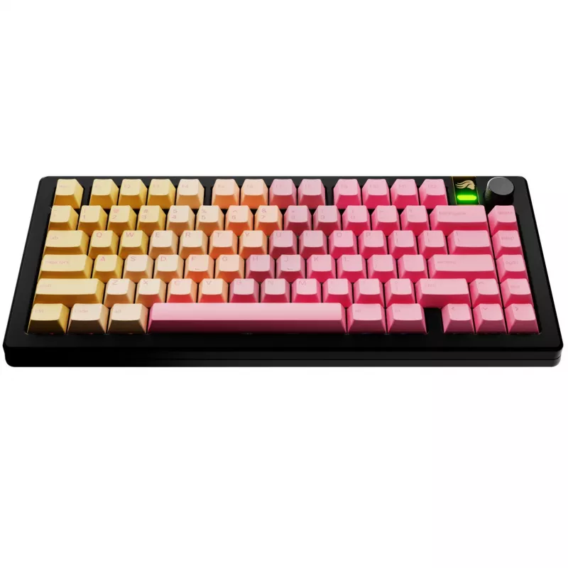Teclas GLORIOUS GPBT Gradient Grapefruit ANSI PBT Dye-Sub Set de teclas
