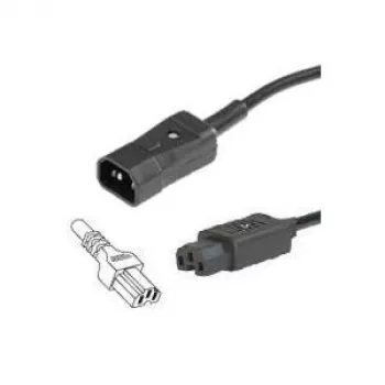 Cable de alimentación Bachmann 356.1240 negro 2 m C14 C15 conector hembra