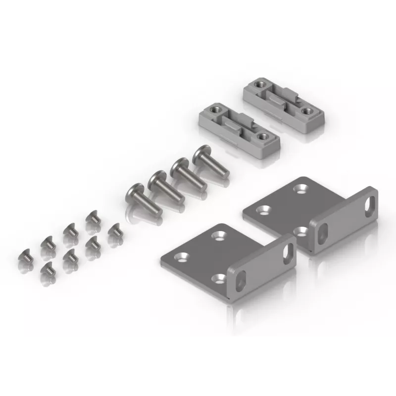 Set de montaje Ubiquiti UACC-Rack-Ear-1U gris acero galvanizado