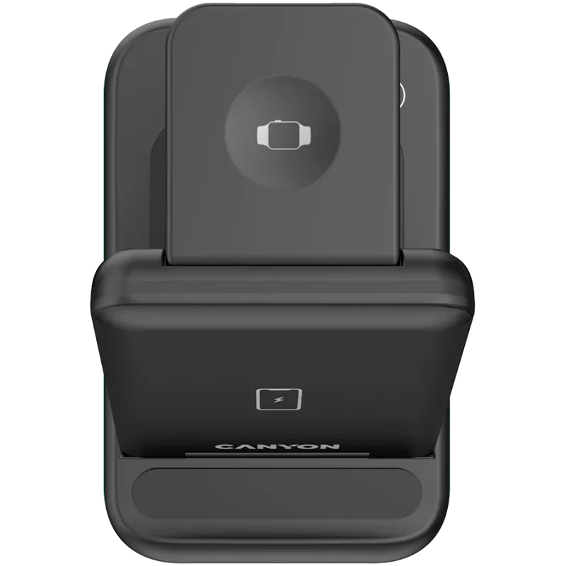 Cargador inalámbrico CANYON WS-304 15W 3en1 negro