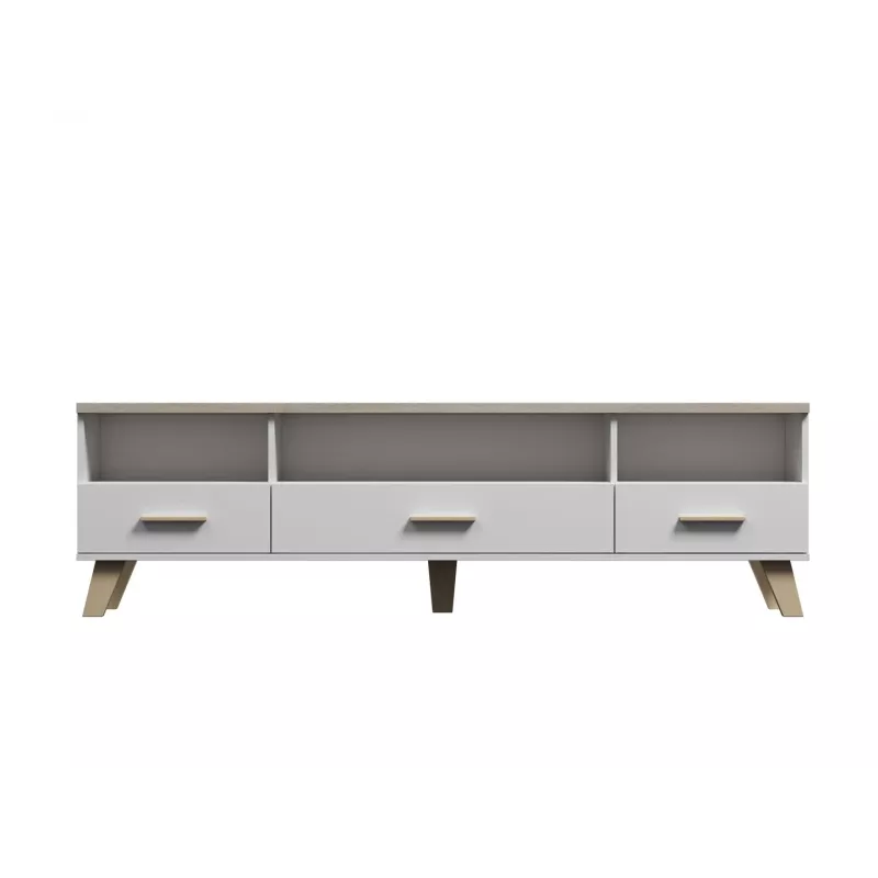 Soporte de TV Cama LOTTA 180cm blanco + roble sonoma