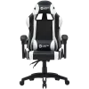 Silla gaming CANYON Core SGCH2 — negro/blanco, diseño ergonómico, altura ajustable