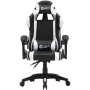 Silla gaming CANYON Core SGCH2 — negro/blanco, diseño ergonómico, altura ajustable
