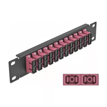 Panel de parcheo de fibra óptica DeLOCK 10