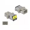 Acoplador de fibra óptica DeLOCK 86889 SC simplex hembra a SC simplex hembra multimodo beige