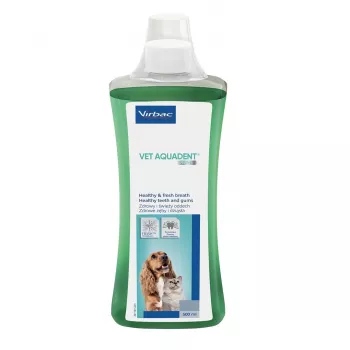 Solución de higiene bucal VIRBAC Aquadent líquido para el cuidado bucal 500 ml para mascotas
