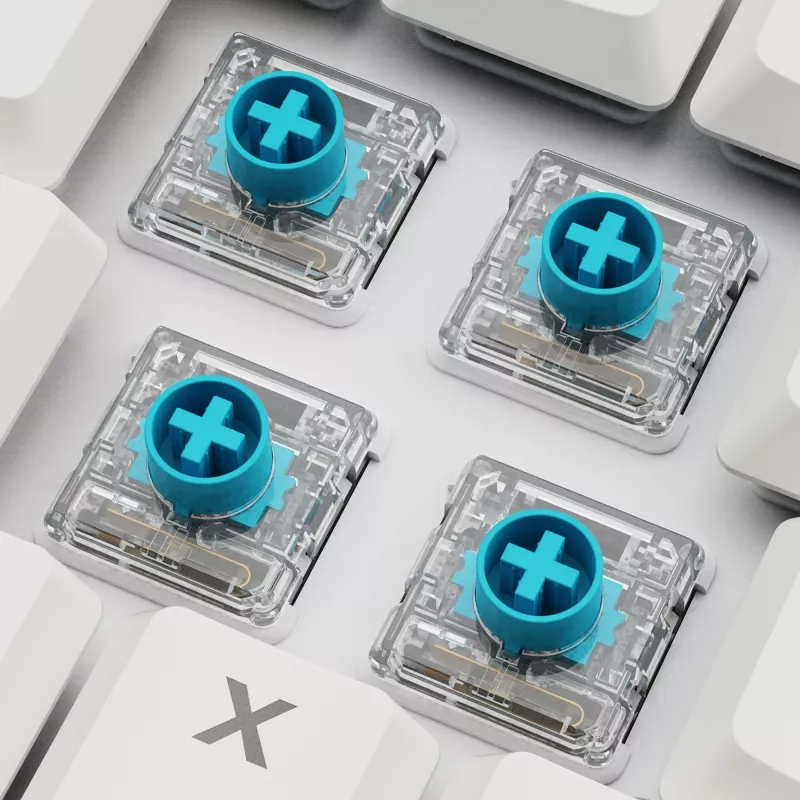 Sharkoon PureWriter W65 teclado inalámbrico, QWERTZ alemán, blanco, Kailh Choc V2 Red