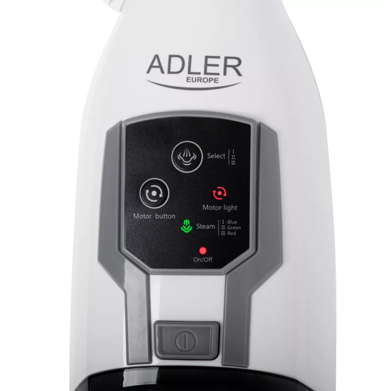 Adler AD 7052 mopa de vapor rotatoria blanca