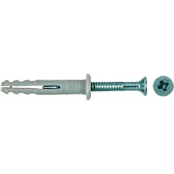 Anclaje para clavar FISCHER N 6x40/10 S (100 piezas) — anclaje metálico para clavar 6×40 mm, casquillo 10 mm