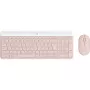 Logitech Slim Wireless Combo MK470 - conjunto teclado-ratón - inalámbrico - 2,4 GHz - QWERTY - rosé (920-011314)