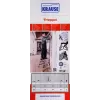 Escalera de tijera Krause 126030 — aluminio 3 peldaños, altura máxima 65 cm, 6.1 kg, ancho 500 mm