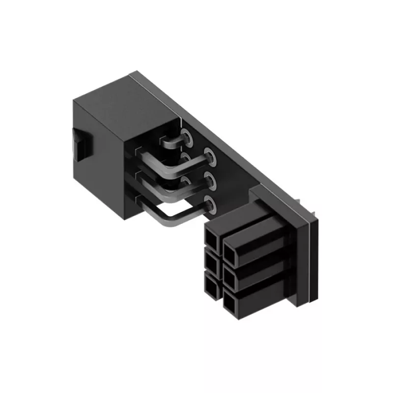 Adaptador Triton Singularity Shift PCIe de 6 pines a 90° — conector de alimentación PCIE en ángulo